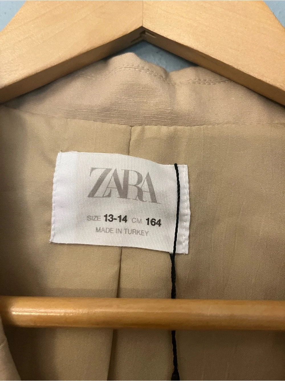 Zara cropped tan